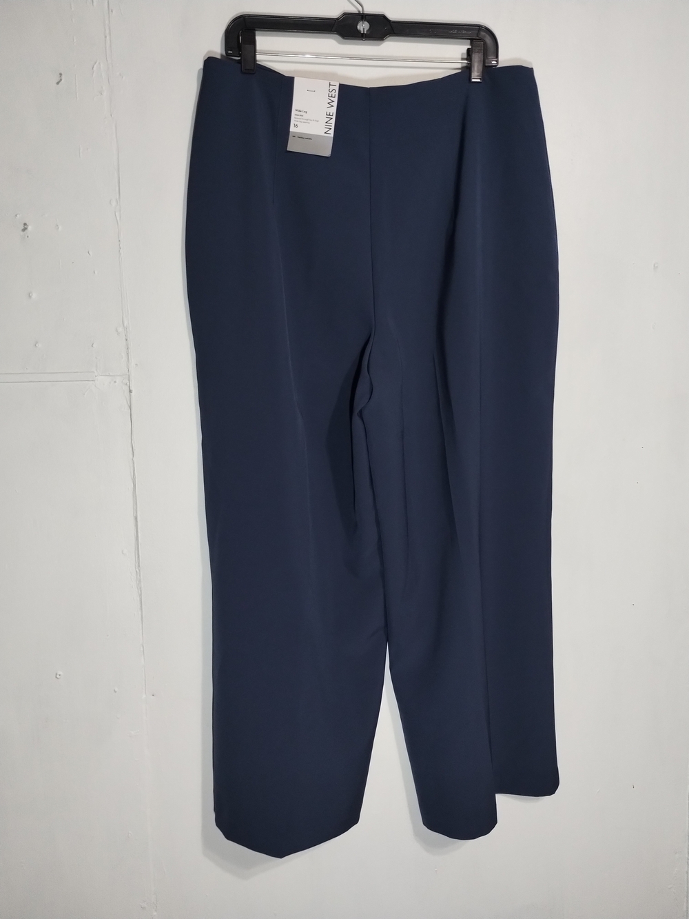 Nine West Navy Wide-Leg Dress Pants - Picture 2 of 11
